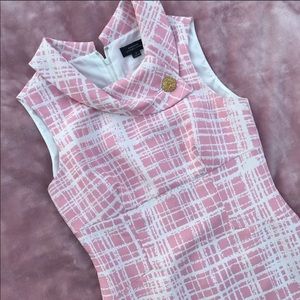 Tahari sleeveless collared dress
